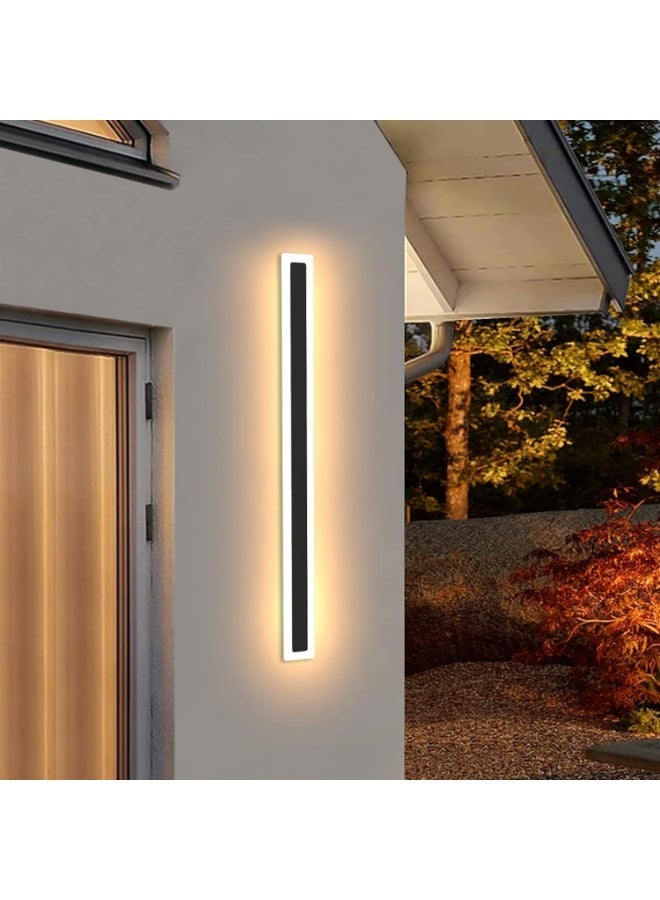 AFN Modern Outdoor LED Wall Light 100CM | Vertical Aluminium Wall Lamp | Warm White Waterproof IP65 Decorative Wall Lighting for Porch, Garden, Balcony & Exterior - Image 1